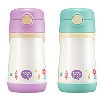 THERMOS 일본 써모스 유아 진공단열 빨대컵 유아보틀 290ml, 퍼플