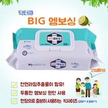 닥터큐 BIG 엠보싱 물티슈 유아물티슈, 1팩