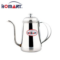 홈아트 스테인레스 드립포트 0.7L JY-8807, 실버, 1개