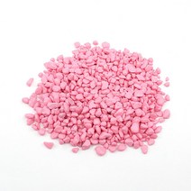 비오스 테라리움재료 마리모자갈 무지개 칼라색돌 100g, 분홍