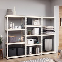 스피드랙 화이트 무볼트 선반, 3단