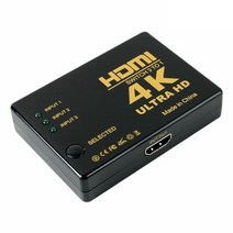 HDMI 모니터 1대3 선택기/출력1입력3/오디오지원/무전원/UHD 4K 완벽지원/3D고해상도, 403061