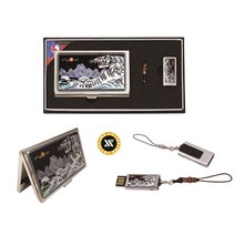 안스아르떼 백호자개명함+가띠메탈자개USB (8GB~64GB) USB세트, 64GB