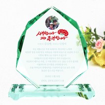 아이상패 효 부모님 감사패 어버이날선물 상패 환갑 칠순 팔순 기념일상패, 디자인 효-02(G나뭇잎+주물받침-중)