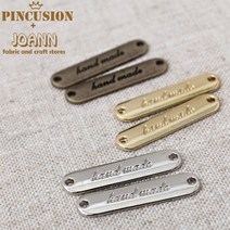쏘잉갤러리 핸드메이드금속장식라벨(3p)-라운드(대), 골드