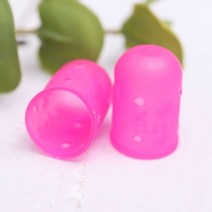 패션메이드 프랑스자수 먹지 챠코페이퍼 페이퍼 핀쿠션 모양자 골무 원형자 자수바늘, 4.57-392크로바칼라고무골무, 1개