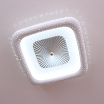 디자인팜 LED조명 거실등 방등 인테리어조명, 소라 - 네모 [실버]