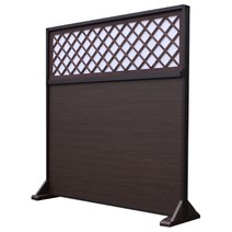 {생활의 지혜] 606-402 폭 120 x 높이 120 cm 월넛색 양면 동일 디자인 찢김 방지 한지 사용 가림막 인테리어 파티션 생산 공장 비 규격 생산 가능