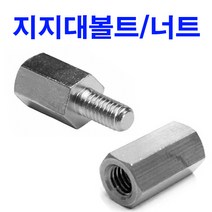 지지대볼트 지지대너트 황동 니켈도금 서포트 관통