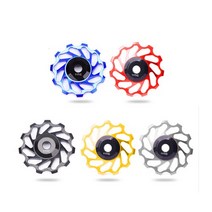 RISK 자전거풀리11T 13T 세라믹베어링 PULLEY 레인보우, 세라믹볼 풀리 11T/블랙