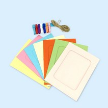 땡쓰몰 종이액자 SET, 칼라혼합SET