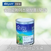 KCC 숲으로 에이스 외부용 0.9L(무광) 내부용 벽화 베란다 외부수성페인트, mint(GK501)