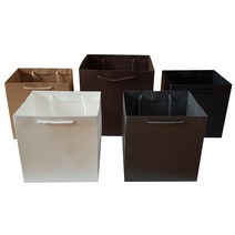 팬시파파 도시락쇼핑백 (크라프트무지 검정색 흰색 밤색 진회색 5PCS), 크라프트 무지 대, 5Ea