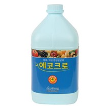 에이엠공구 에코크로 4L 야채과일소독액 염소용액, 1병