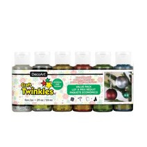 공예몰 데코아트 크래프트 트윈클 글리터물감 2oz (59ml) 6색세트