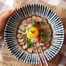 오반자이 일본 단아한 와이드 면기 8종 모음, 1p, 옵션4) 야나기 와이드 면기