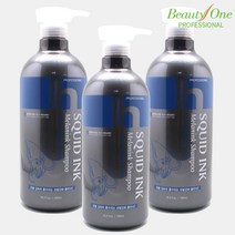 뷰티원 오징어먹물 멜라닌크 샴푸1000mlx3 두피샴푸 각질제거 모근강화, 3개, 1000ml
