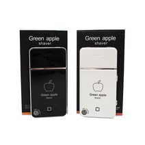 그린애플 USB 충전식 휴대용 전기면도기, 블랙