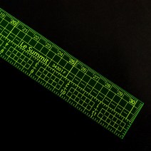 행복한다이세상 홈패션 부자재 총모음전 미싱 재봉틀 퀼트 각종부자재, 176-1. 형광 그레이딩자 인치겸용 2.8 x 30cm