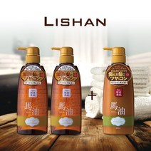 리샨 일본마유샴푸2 + 컨디셔너1 600ml, 1세트