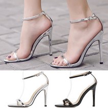 댄디 여름 세련된 여성 힐구두 에나멜 스트랩 9cm 하이힐 슈즈
