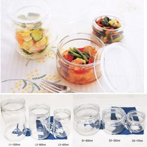 DDZ일본 셀러메이트 클리어 유리보관용기 6size유리통, L2 900ml