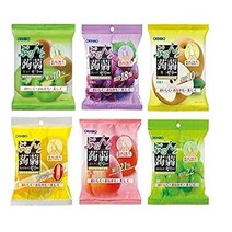 오리히로 곤약젤리 파우치 1박스(12봉지) 8가지 맛, 배 (6개입) x 4봉지+키위 (6개입) x 4봉지, 자몽 (6개입) x 4봉지