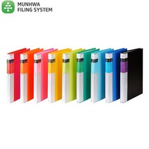 문화 F521-7 PP 인덱스클리어화일 A4 속지40매, 핑크