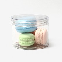 더팩 쿠키원형통 쿠키원형용기 250ml, 1세트, 40개