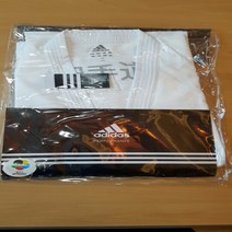 아디다스 WKF공인 스판(기능성) 오픈도복 공수도 가라데 쿠미테, 화이트