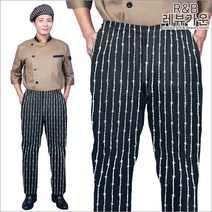 SC27 남 위생바지 스트라이프 고무줄 주방 단체복 유니폼 빅사이즈 레뷰가운