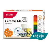 모나미 세라믹 마카 1.4mm 둥근닙 6색세트