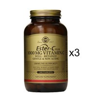 솔가 에스터 C 플러스 비타민 1000 mg 180개입 타블렛, 3개, 180정