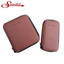 산돌 지갑형 펜슬케이스/색연필케이스 갈색, 36색
