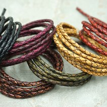 동서스토어 천연 소가죽 매쉬끈 3mm(90cm) 가죽공예재료 고급 소가죽끈 DIY 만들기재료, 01.라이트브라운, 1개