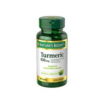 네이쳐스바운티 터메릭 450mg 글루텐 프리 무설탕 캡슐, 60개입, 1개