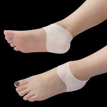 apAcka 발뒤꿈치 족저근막염치료 실리콘 보호대, 2매입