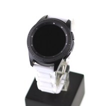 알버트 갤럭시워치 46mm 42mm 호환 블랙 화이트 세라믹 스트랩 밴드, 42mm SM-R810 화이트 (GWS20ME12WH), 1개