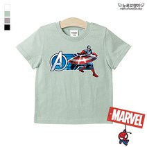 뉴욕꼬맹이 마블 반팔티(NY) P002 캡틴아메리카 - 아동 주니어