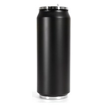 썬더 캔 텀블러 500ml/300ml, 검정, 500ml