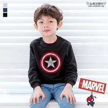 뉴욕꼬맹이 마블 맨투맨(맨투맨z) M001 캡틴아메리카