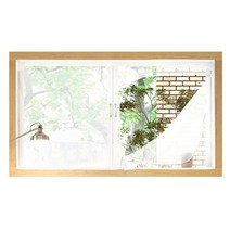 써머쿨 지퍼식 창문용 방충망(화이트)_대