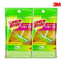 3M 클립형 막대걸레 극세사 리필 2매입 x 2개