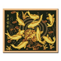 아트홀릭 보석십자수 인물&동물 십자수 DIY 비즈, D408_황금잉어