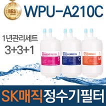 SK매직 WPU-A210C 고품질 정수기 필터 호환 1년관리세트, 선택02_2년관리세트(6+6+2=14개)