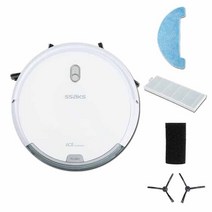 SSAKS 싹스 스마트 물걸레 로봇청소기 할인+증정품 흡입+걸레, 싹스ARW-C100 화이트+증정품