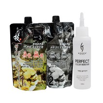 하수오 염색약 한방염색약(새치), 4.5호 자연스런 밤갈색+리무버, 1
