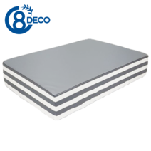 8 DECO 강아지계단 애견계단 펫스텝 모음 1단2단3단4단 (커버+솜포함), 그레이 스트라이프 방수