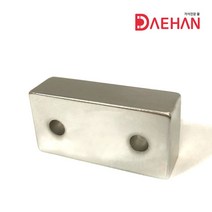 초강력 네오디움 자석 250종, 229.사각사라자석 가로50mm세로25mm두께15mm(홀사이즈6mm), 1개