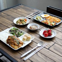 [오반자이] 다용도 와케 일본 도자기 식판, 블루그레이[1p]